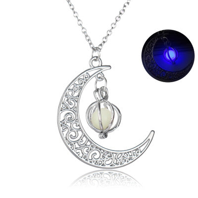 Glowing Moonstone Healing Necklace