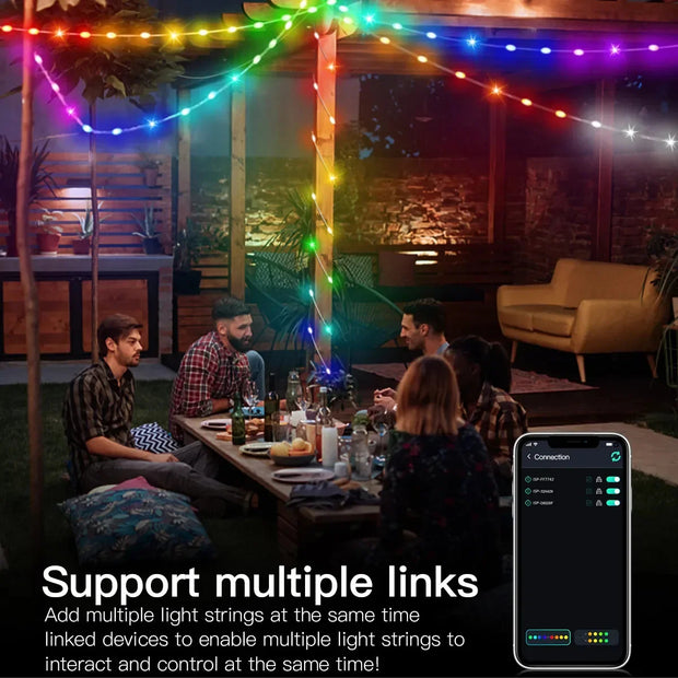 RGBIC Christmas Bluetooth String Lights