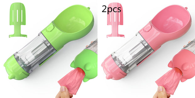 3-in-1 Portable Pet Water Bottle